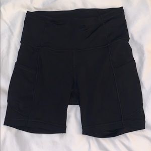 Lululemon Fast & after biker shorts